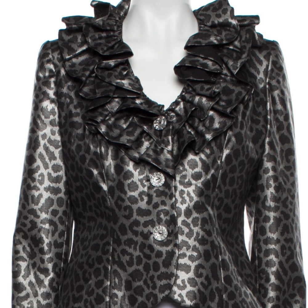 Moschino Fancy Animal Print Everything Jacket Size 10
